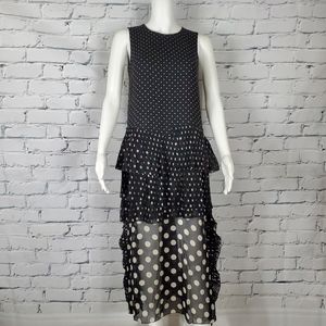 Thakoon Silk Polka Dot Midi Dress